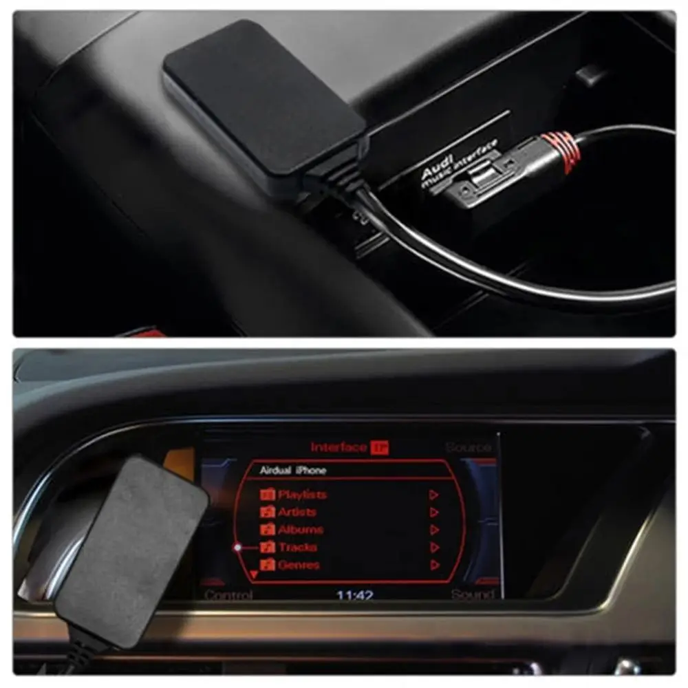 Dla AMI MMI 3G/2G Aux Adapter kompatybilny z Bluetooth profesjonalny kabel Auto Audio dla Audi Q5 A5 A7 s7 S5 Q7 A6 L a8l2008-2012