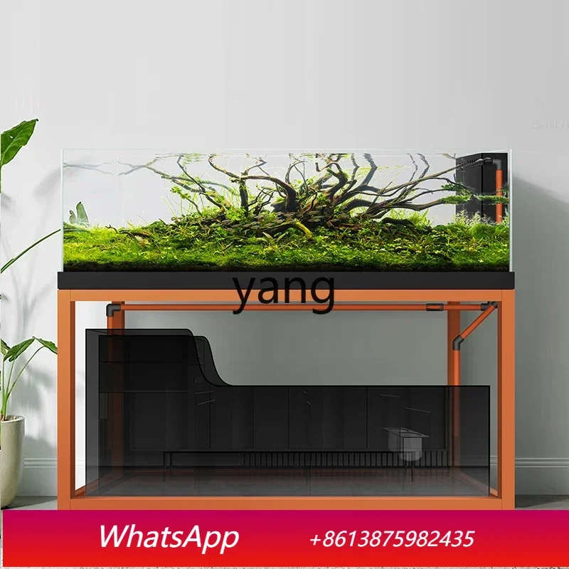 CX  Stream Tank Cobblestone Native Black Water Tank Creative Landscape Ecological Fish Tank Aquarium
