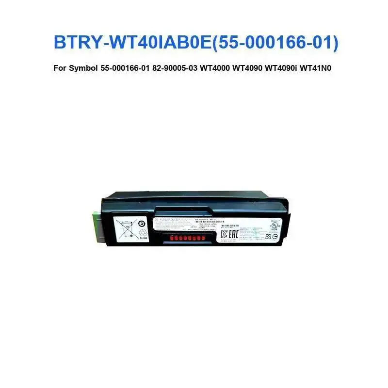 Battery Btry-WT40IAB0E 55-000166-01 For Symbol 82-90005-03 82-90005-05 Btry-WT40IAB0H WT4000 WT4090 Wt4090i WT41N0