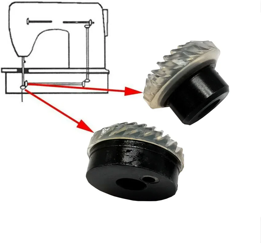 1  set Domestic sewing machine parts for Singer bevel gear #382879/382980 (382877 tall gear + 382879 low gear)