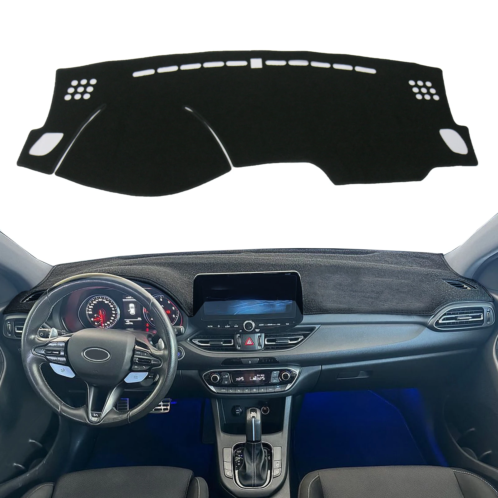 

for Hyundai i30 2017 2018 2019 2020 2021 2022 2023 Car Dashboard Mat Accessories Sunshade Protective Carpet Dash Mat Dashmat