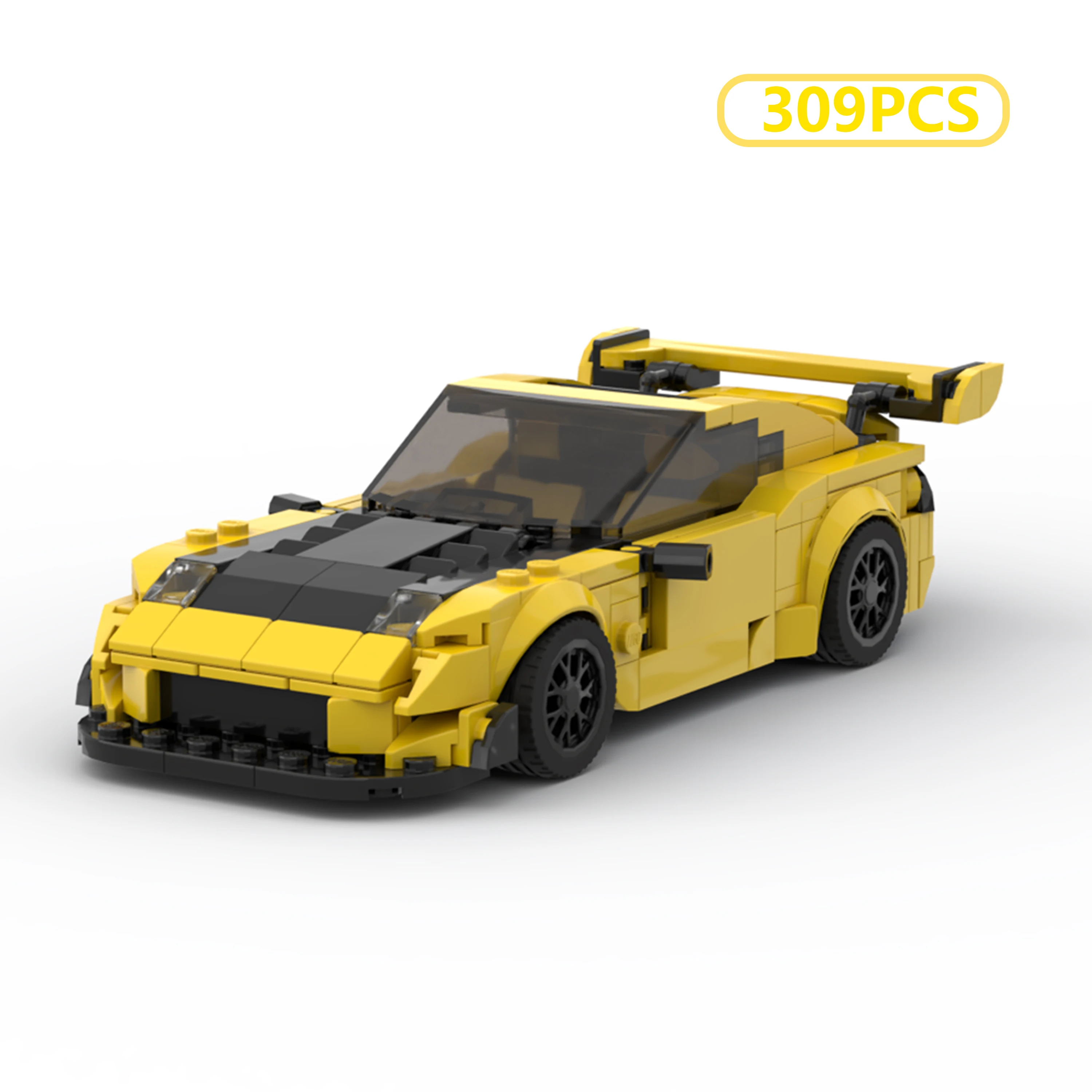 

MOC JDM Style Speed Series Street Racing Car Building Blocks Model Creative Technique Vehicle Bricks Toy for Boys