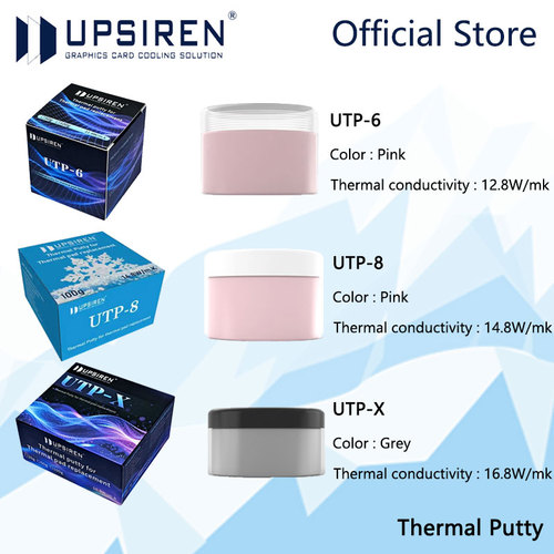 UPSIREN UTP-6/UTP-8/UTP-X Thermal Putty For VGA GPU IC Processor Rapid Cooling Thermal Pad Replacement Heat Blocking Putty - View 1 UPSIREN UTP-6/UTP-8/UTP-X Thermal Putty For VGA GPU IC Processor Rapid Cooling Thermal Pad Replacement Heat Blocking Putty - View 1