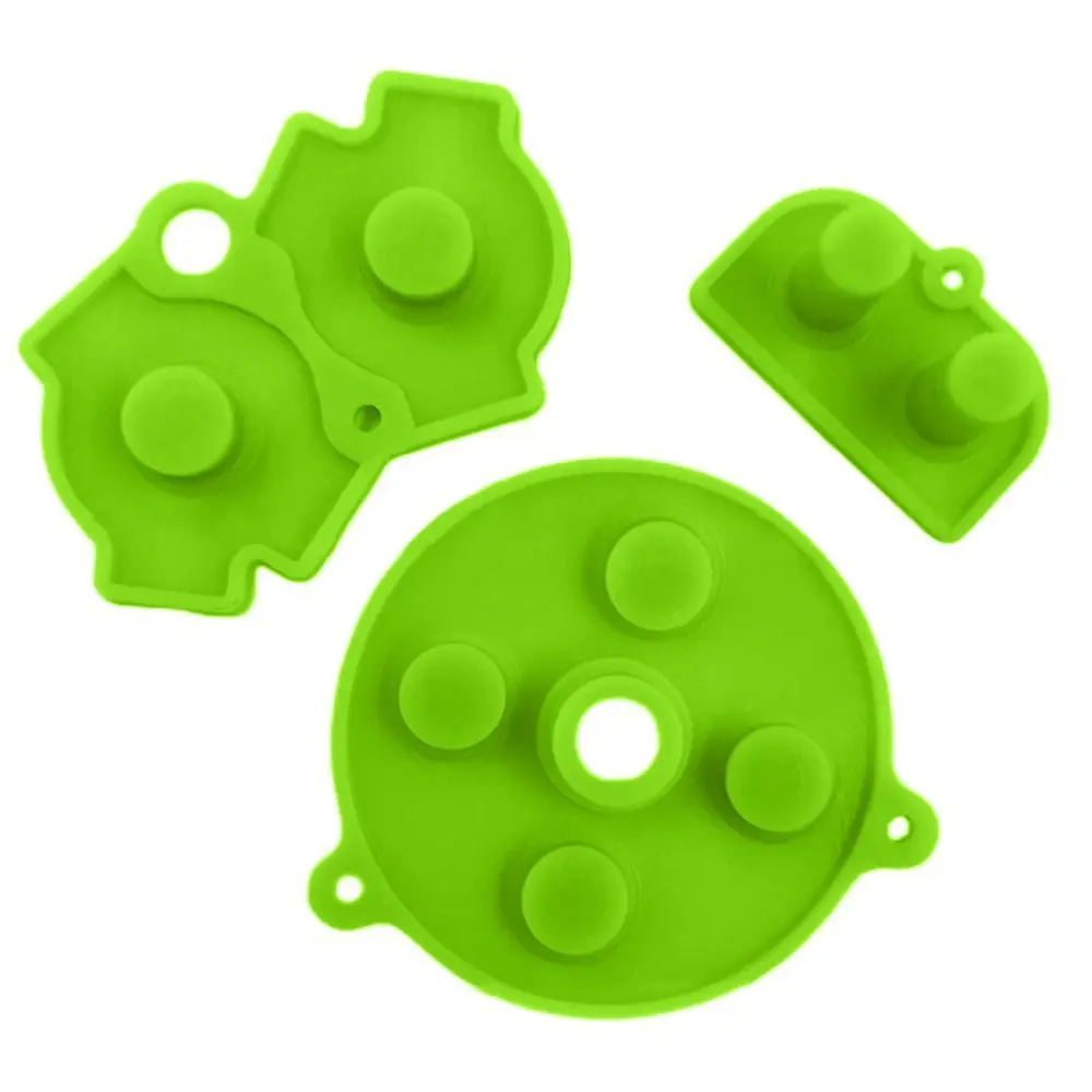 Teclados de botão de jogo universal, membrana condutora, peças de reposição duráveis, A-B, D-Pad para Gameboy, GBA, acessórios