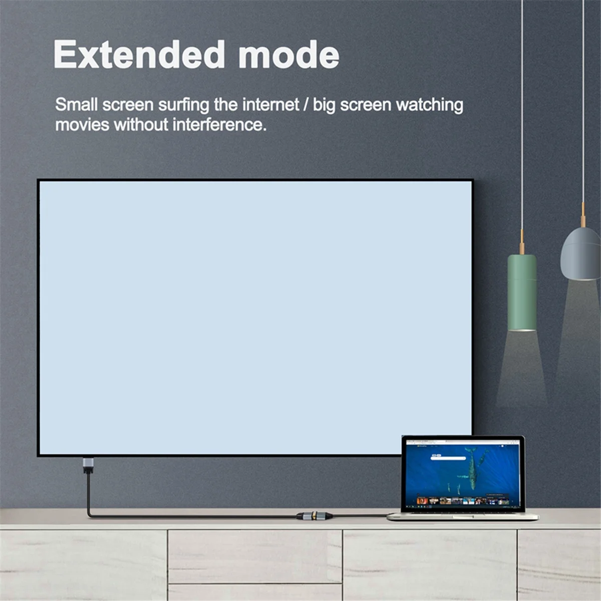 Модернизированный кабель-переходник HDMI-VGA, 1080P, позолоченный для ПК