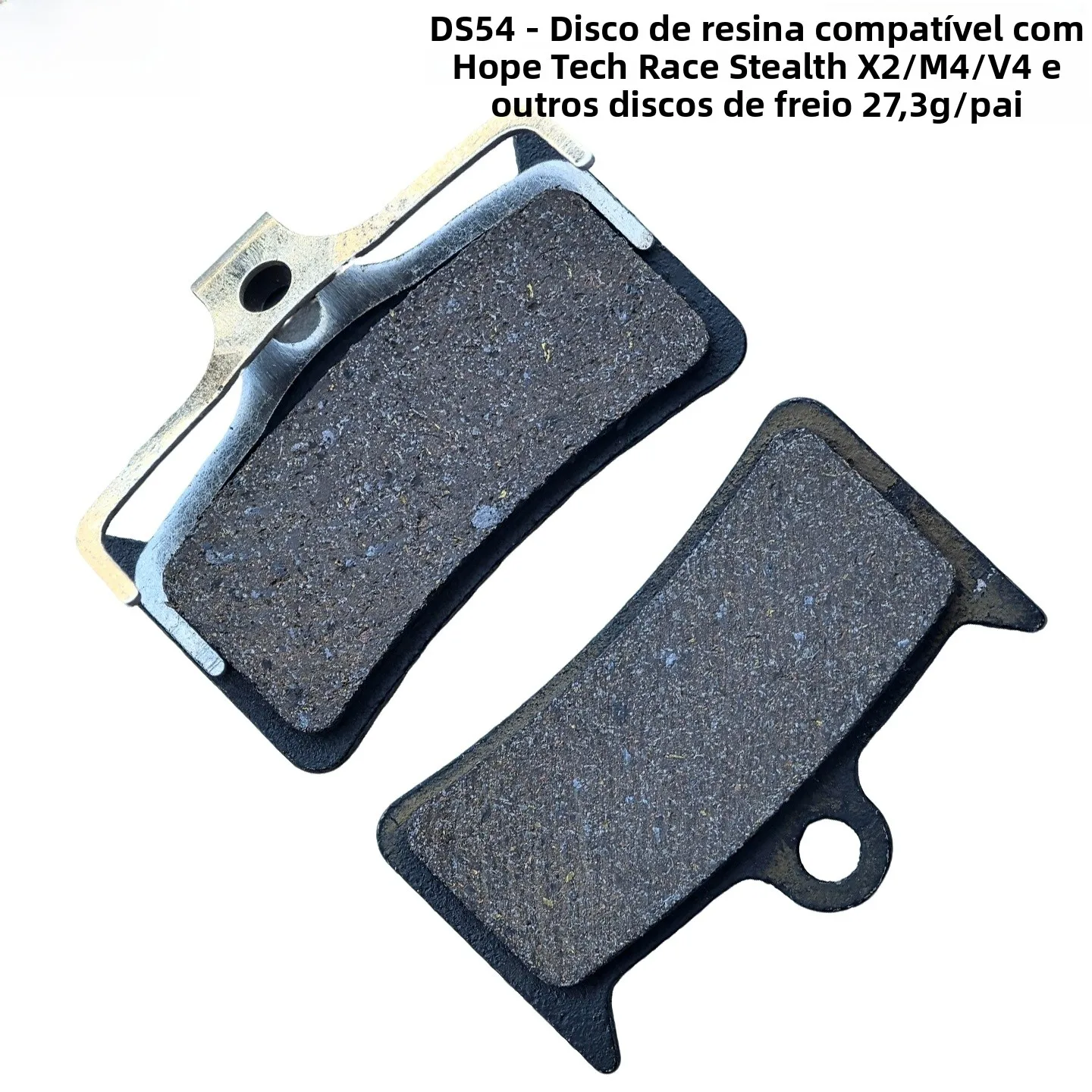 Pastilhas de Freio Hope Tech Race Stealth X2M4V4, Pastilhas de Freio de Resina para Bicicleta de Montanha, Instalação Univers...