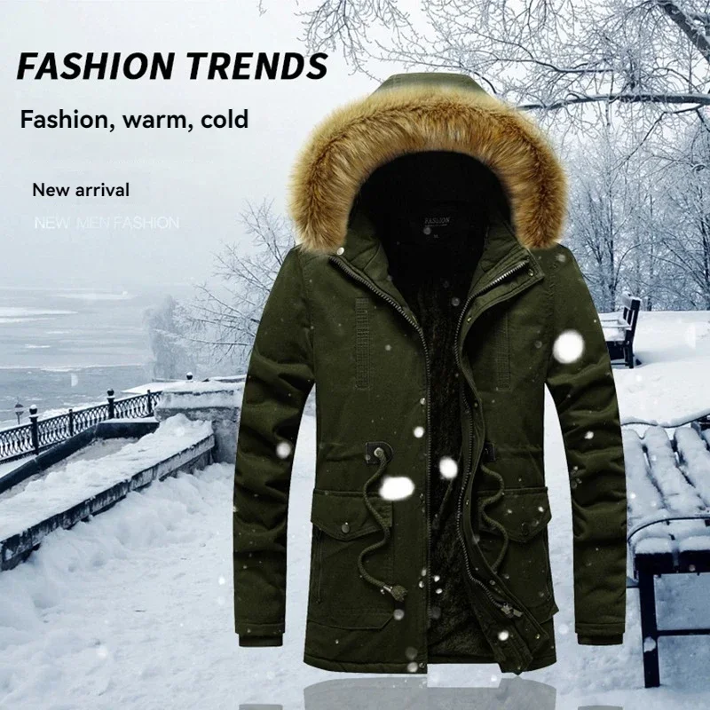

Men's Outdoor High-quality Casual Fashion Trend Thickened Warm and Comfortable Windproof Breathable Winter Cotton Clothing