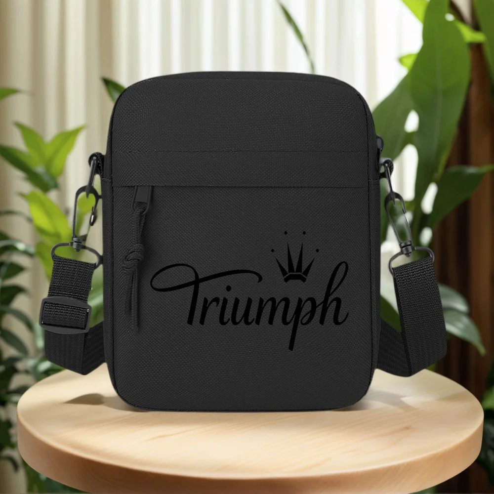 Curve shape in a dark space Men Crossbody Bag Single Shoulder Women Cartoon Anime Film Printing Design Unisex