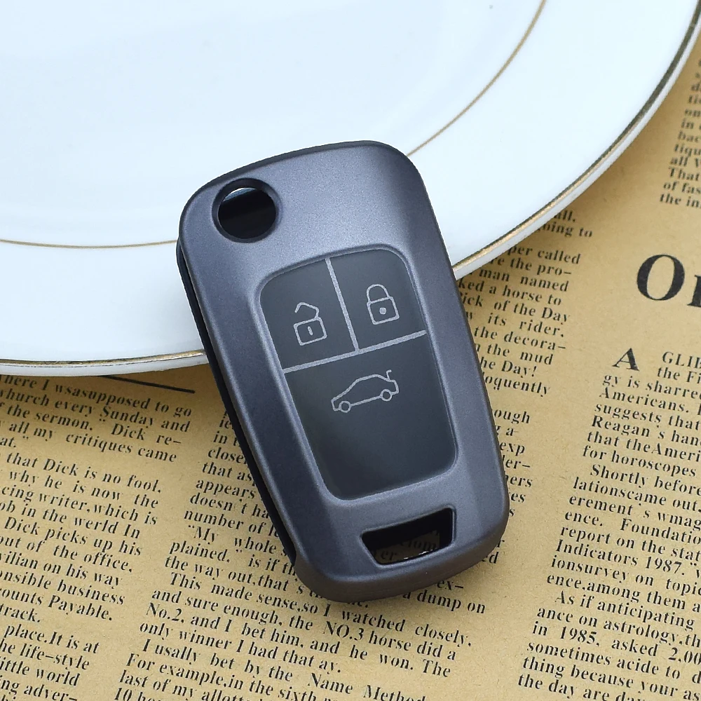 TPU Flip Key Fob Cover for Vauxhall Opel Corsa Astra J Mokka Insignia Chevrolet Cruze Trax Aveo Malibu Captiva Sail Key Chain view 2