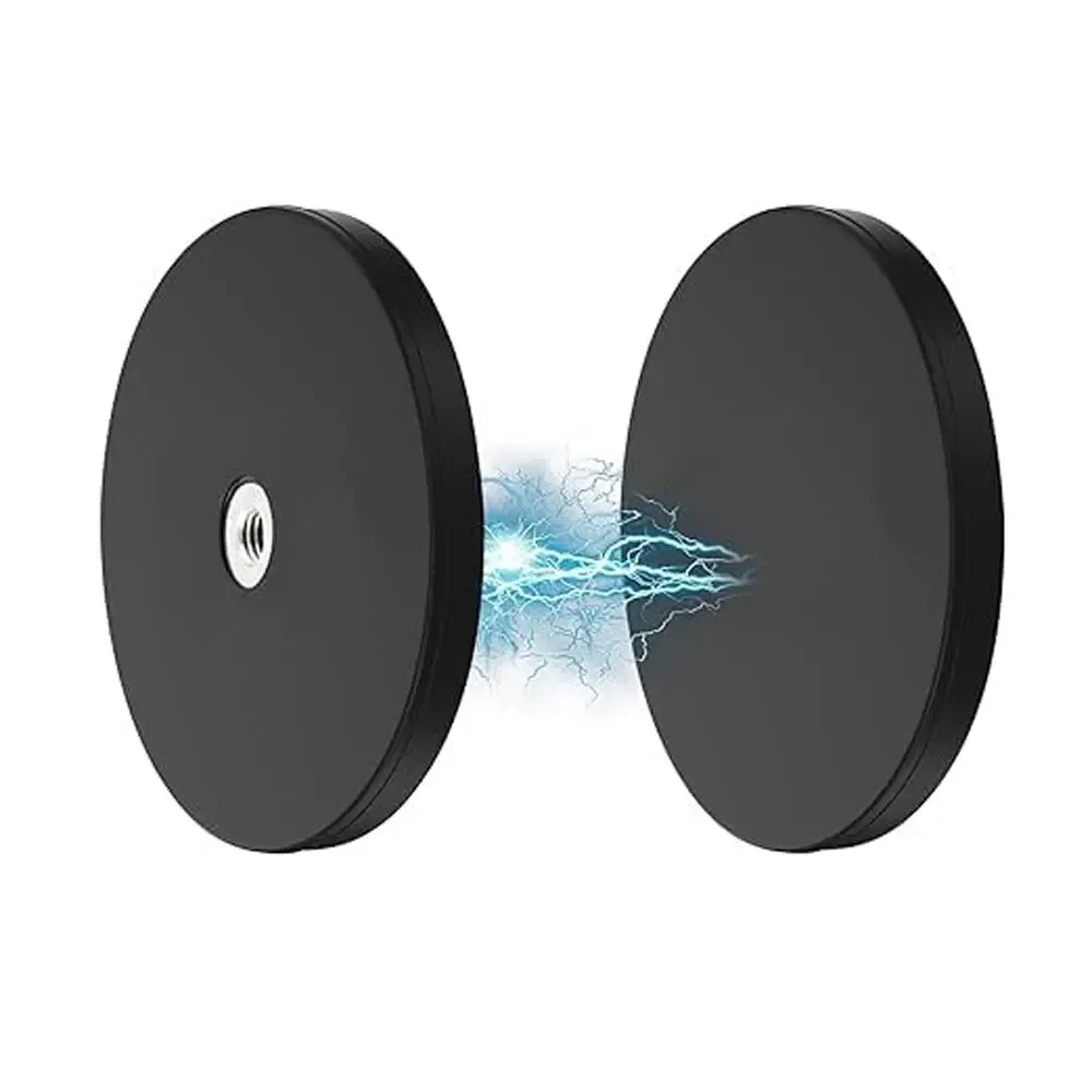 P88 Rubber Coated Magnetic Mount Bases, Anti-Scratch Magnetic Brackets Suitable for Light Strips, Mirrors, Cameras, Hardware