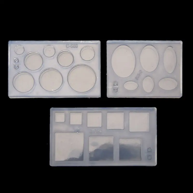 Silicone Round Oval Square Molds for Soap Making Supply Rectangle & Ellipse Soap Mould 6-cavity Baking Tray for Handmade