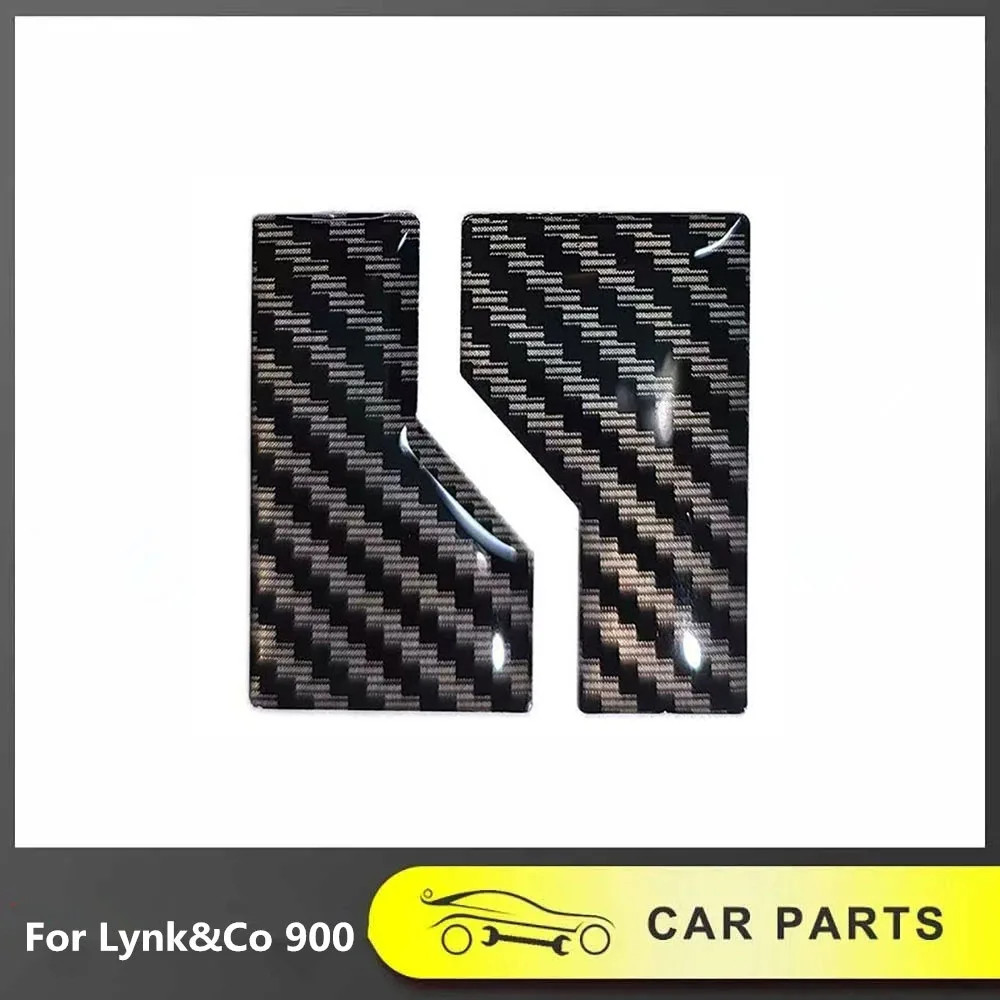 

Front Car Label Sticker Carbon Fiber Pattern Drip Glue Protection Sticker Scratch Resistant Decorative For Lynk&Co 900 2025 2026