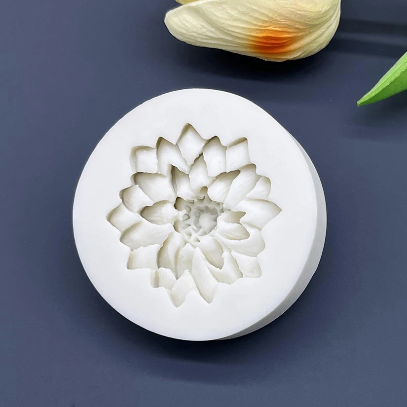 Flower Lotus Dahlia Daisy Silicone Cake Baking Mold Sugarcraft Chocolate Cupcake Resin Tools Fondant Decorating Tools