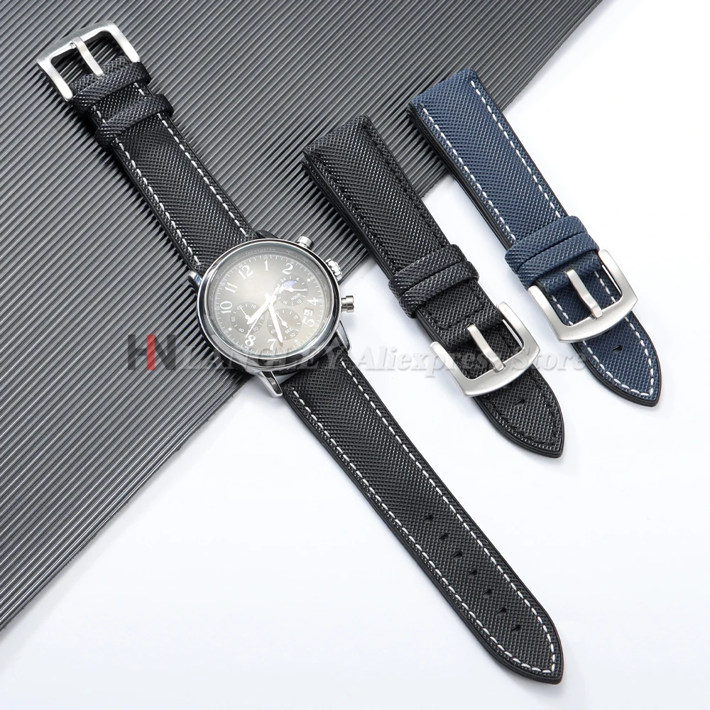 Cinturino per orologio in fibra di carbonio 20mm 22mm 24mm per Seiko per Omega Donna Uomo Cinturino con fondo in silicone morbido impermeabile Bracciale premium