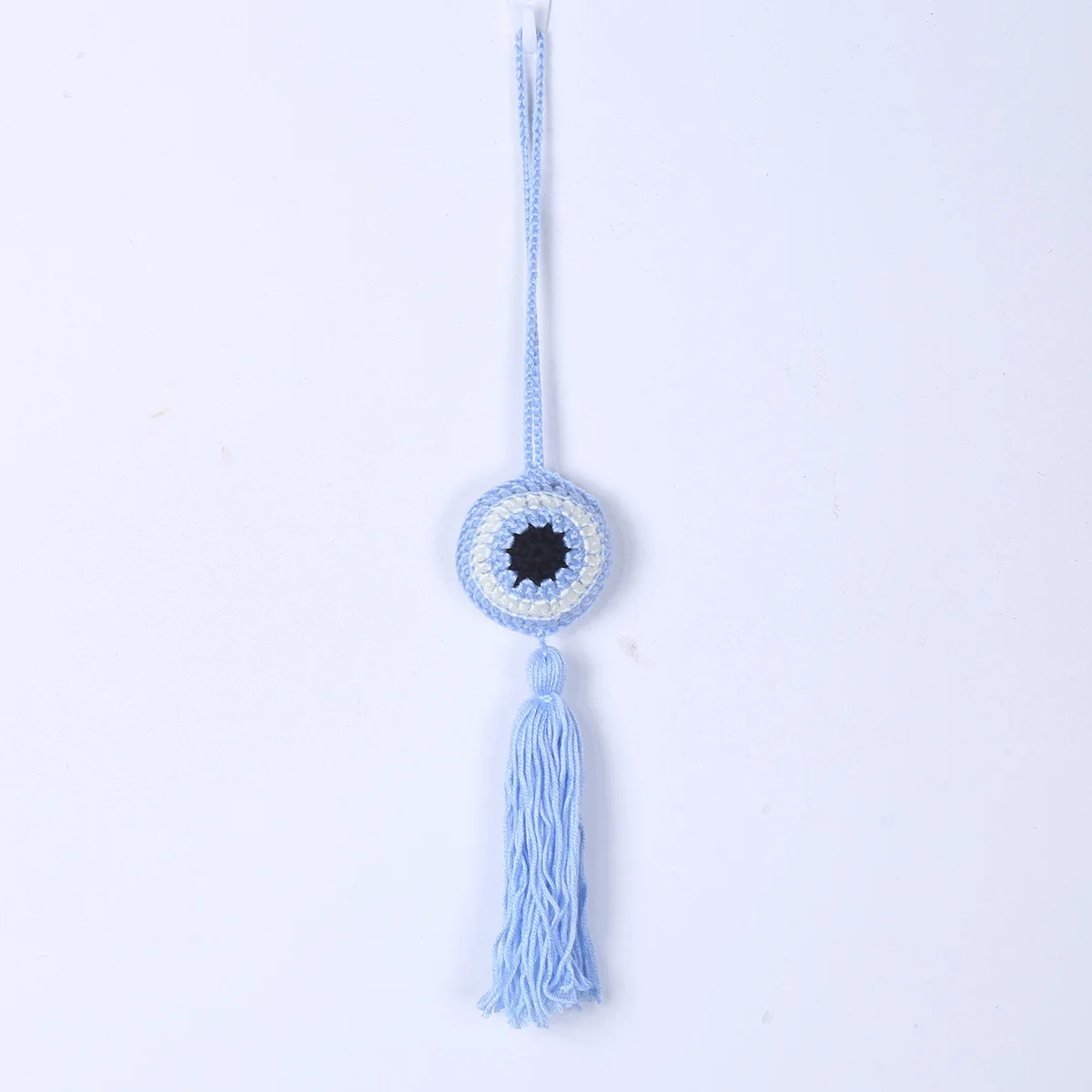 Lucky Eye-Porte-clés Tressé à la Main pour Homme et Femme, Corde Tissée, Pompon, Mur, Contre le Mauvais Œil Turc, Porte-clés de Voiture, Bijoux à la Mode