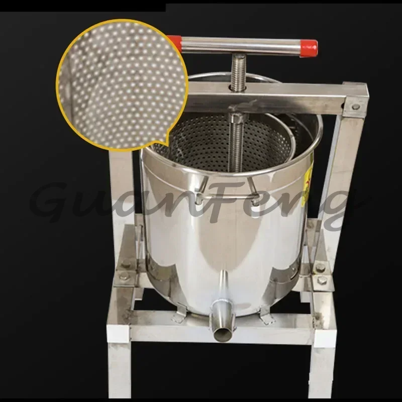 Thickened Stainless Steel Beeswax Squeezer Press Filter, Beekeeping Tool for Beeswax & Wine Pressing