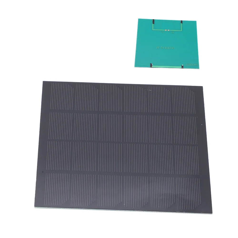 Durable 3W 6V Solar Panel PET 145x145mm Solar Charging Board Monocrystalline Silicon Lightweight Solar Charger Outdoor Lighting