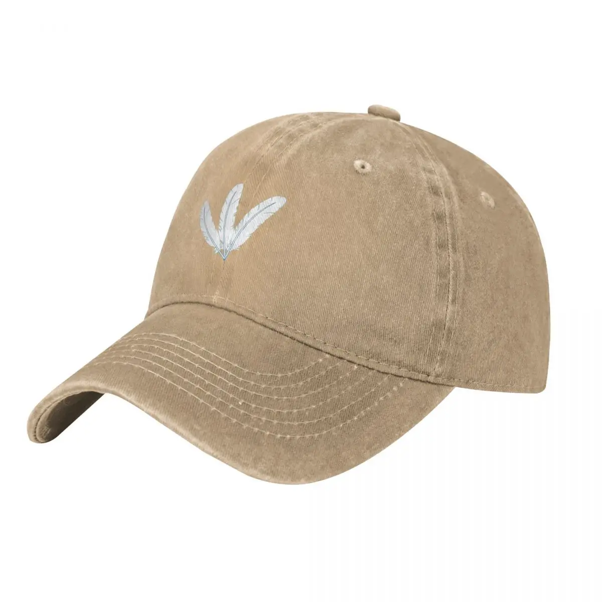 

Three White Feathers Baseball Cap Fashion Beach Hat Baseball Cap Elegant Women's Hats Men's