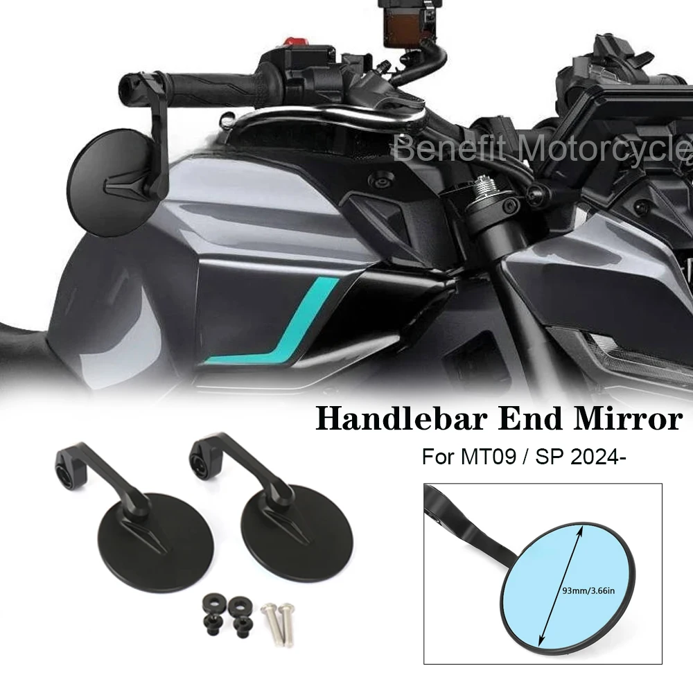 

Black With Blue Lenses End Mirror Handlebar Side Adjustable Motorcycle Accessories For YAMAHA MT 09 MT09 SP MT-09 2024 2025