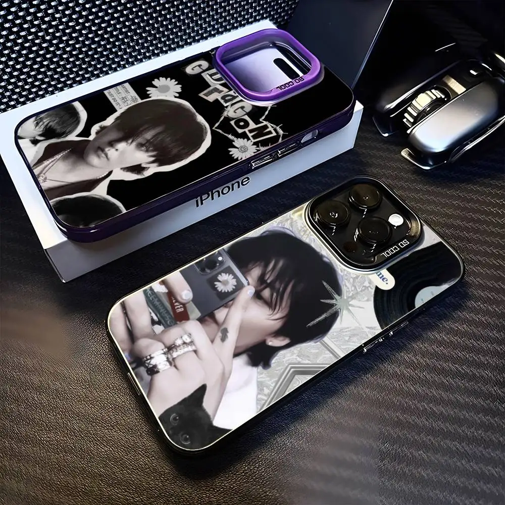 

K-Kpop GD G-Dragons Phone Case For iPhone 16,15,14,13,12,11,Mini,Pro,MAX Black Matte Shockproof Cover