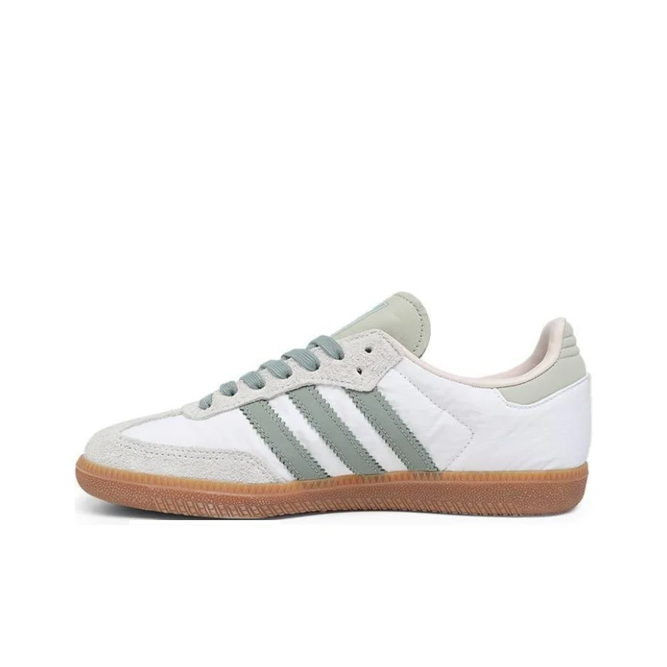 Adidas Originals SAMBA OG Low top Skateboard Shoes Unisex White Green ID0492
