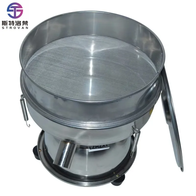30/40cm Vibrating Screen Powder Vibrating Screen Powder Machine Stainless Steel Screening Machine Electric Flour Screen
