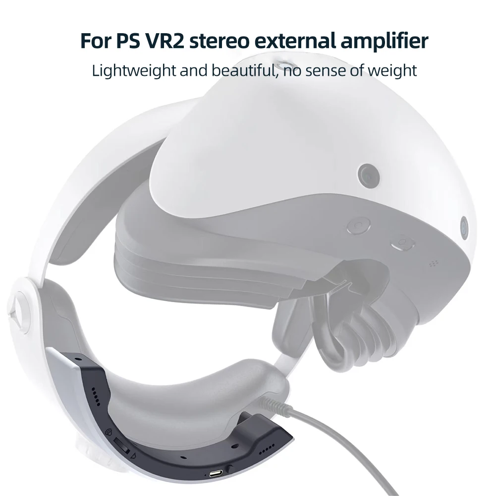 Para ps vr2 vr capacete alto-falante externo portátil amplificador de áudio estéreo 3.5mm sem fio alto-falante acessórios do jogo para playstationvr2