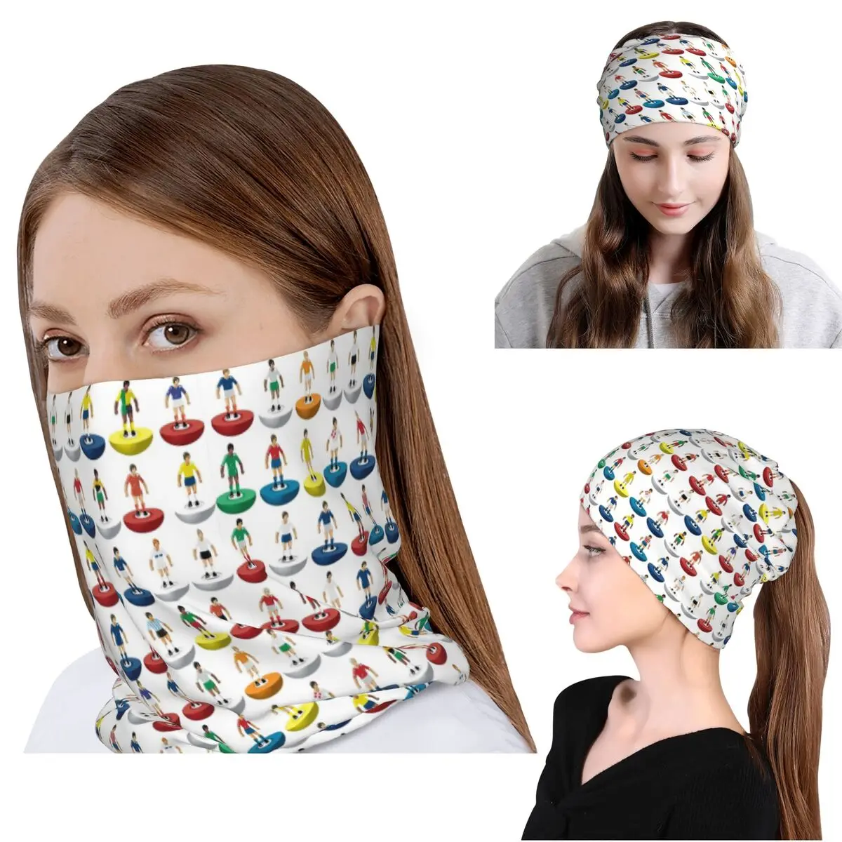 World Subbuteo Players Bandana Neck Gaiter Mask Scarf Warm Headband Beanies Hat for Men Women Adult Winter