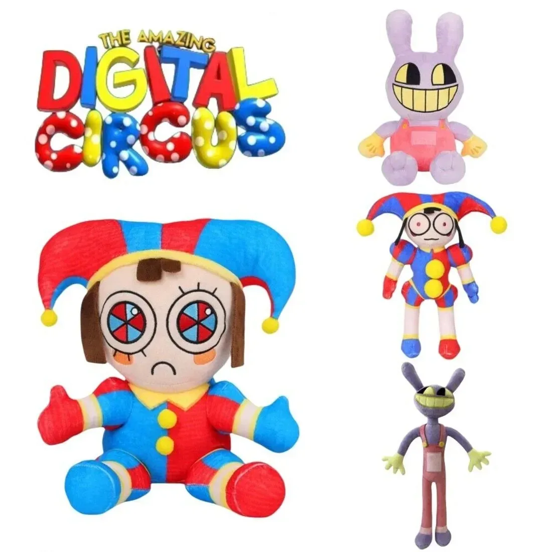 2026 New The Amazing Digital Circus Pomni Jax Plush Toy Anime Cute Theater Rabbit Doll StuffedCartoon Clown Christmas Kids Gifts