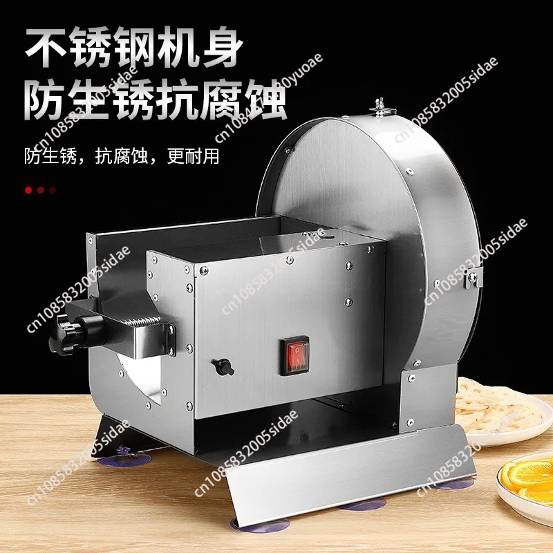 Multi Functional Stainless Steel Electric and Manual Lemon Fruit and Potato Kitchen Slicer for Household and Commercial Use