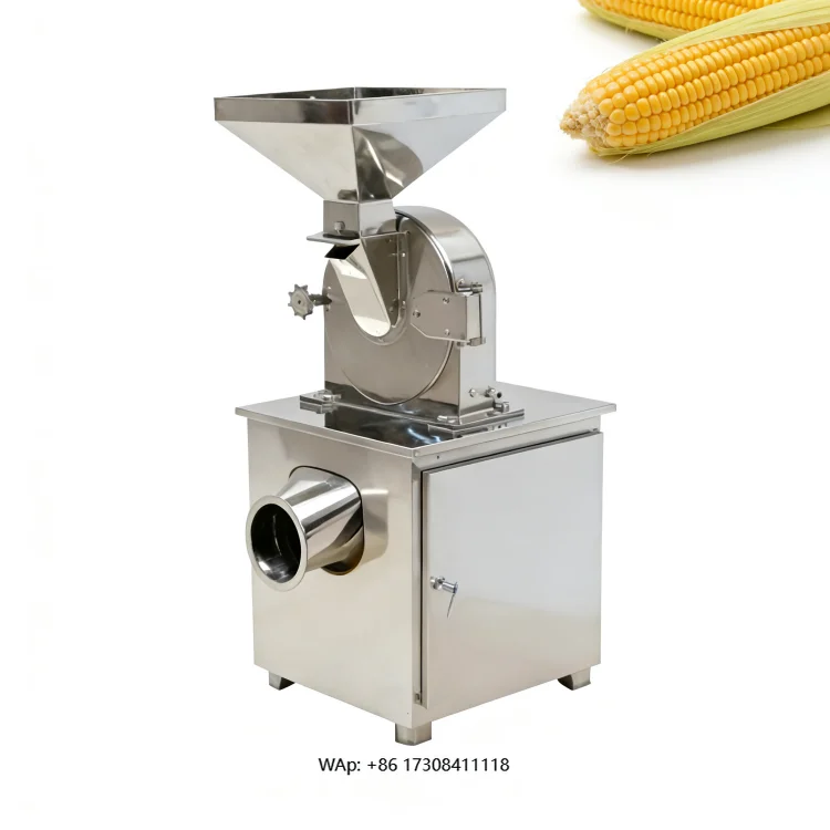 

Stainless Steel Electric Motors Multifunctional Commercial Large Spice and Grain Grinders Grain Processing Equipment