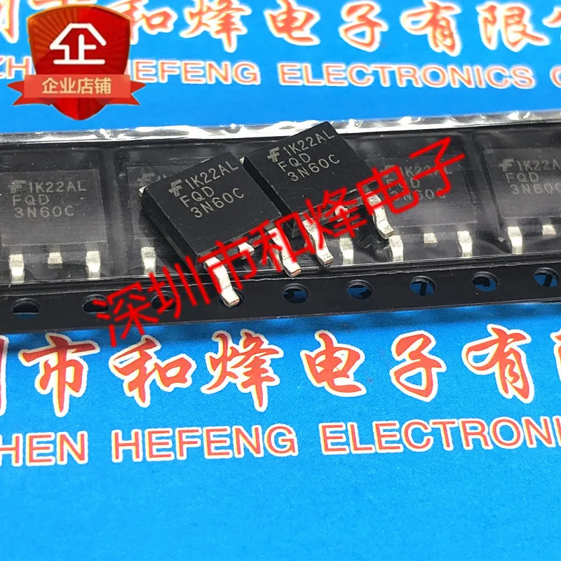 5 قطعة-10 قطعة FQD3N60C TO-252 600 فولت 2.4A جديدة ومبتكرة في المخزون