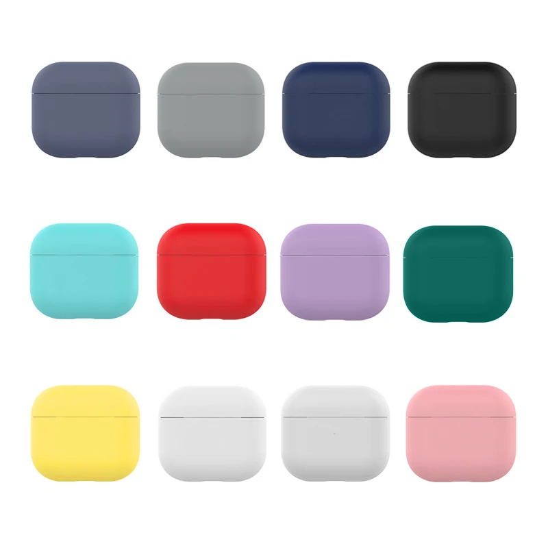 1 упаковка ТПУ силиконовый чехол Защитный чехол для наушников AirPods 3 (AirPods в комплект не входят)