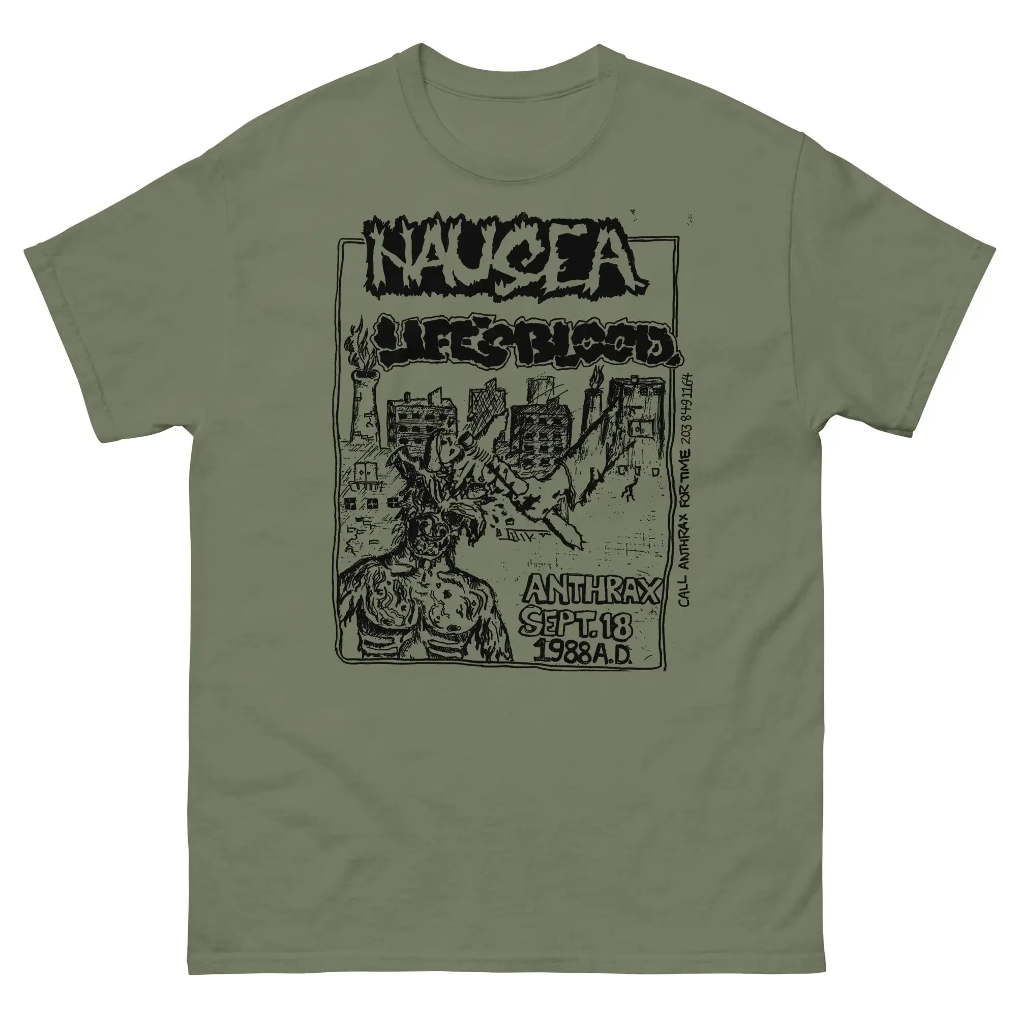 Nausea Shirt Punk Shirt Crust Punk Discharge Amebix