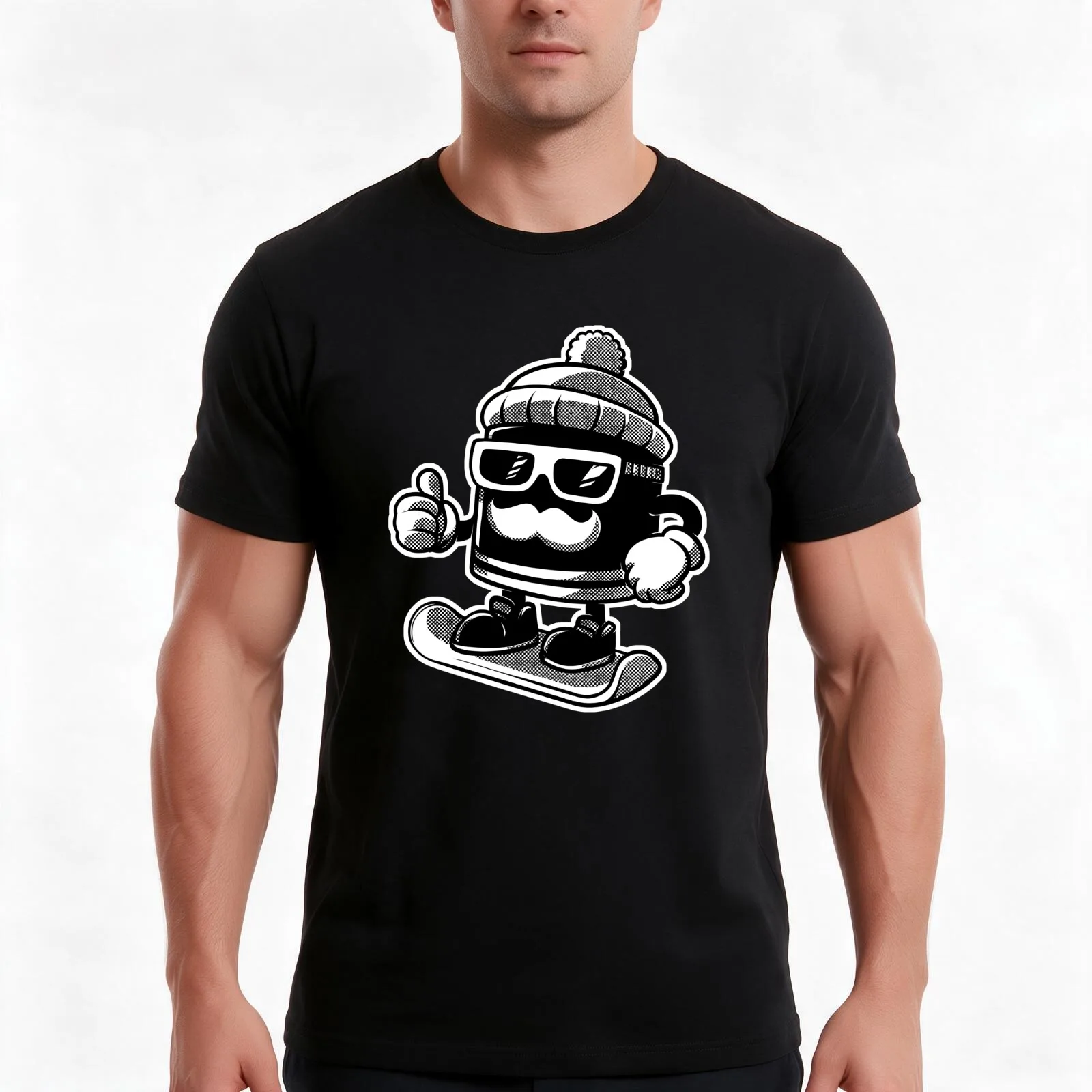 Cool Battery for snowboarder: rechargeable winter tricks T-Shirt, Summer Casual Cotton Tee, Oversized Streetwear Tops