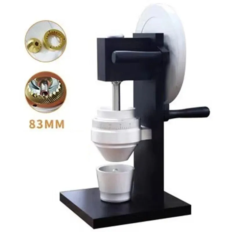 Portable Manual Coffee Grinder Hand Crank Coffee Bean Milling Machine 83mm Grinding Disc