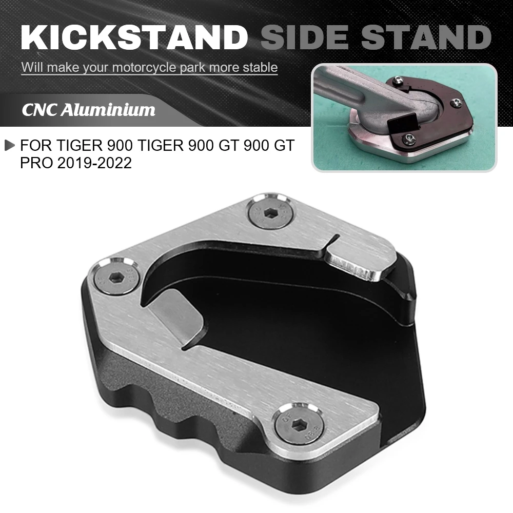 

Motorcycle CNC Accessories Foot Side Stand Motorbike Extension Pad Support Plate For TIGER 900 TIGER 900 GT 900 GT Pro 2019-2022