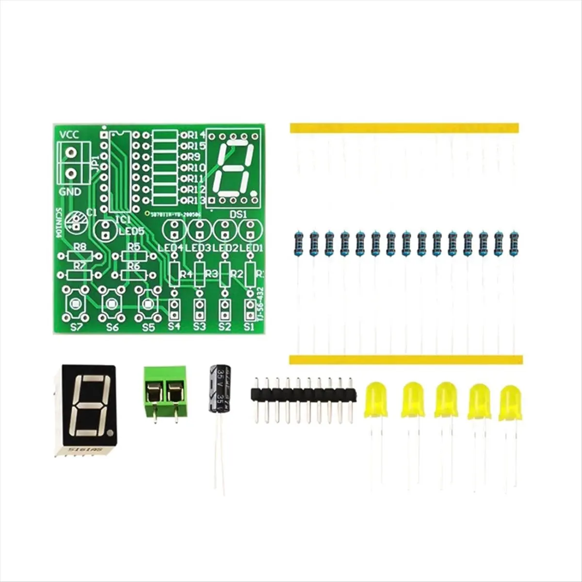 SWXF Decoding Display Electronic Manufacturing Loose Parts Training and Teaching Kit DIY Welding Matching Skills Simulation