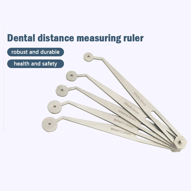 

Stainless Steel Tooth Distance Measuring Ruler Dental Implant Planning Positioning Ruler Dental Tool Dental Materials