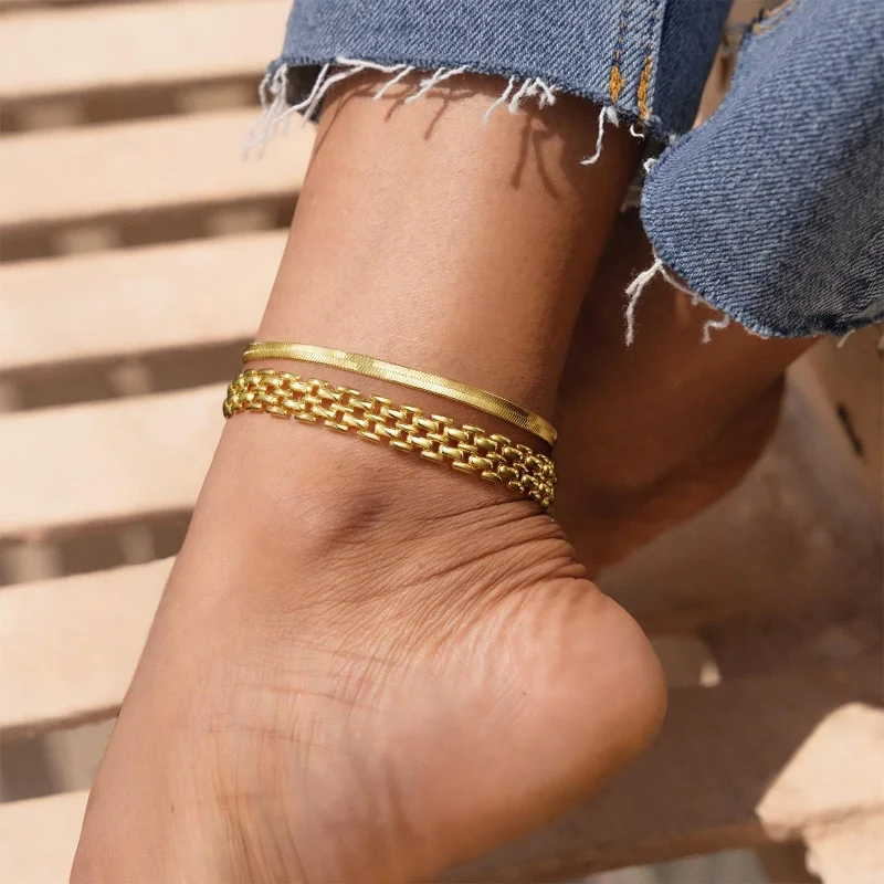Pulseira feminina de aço inoxidável