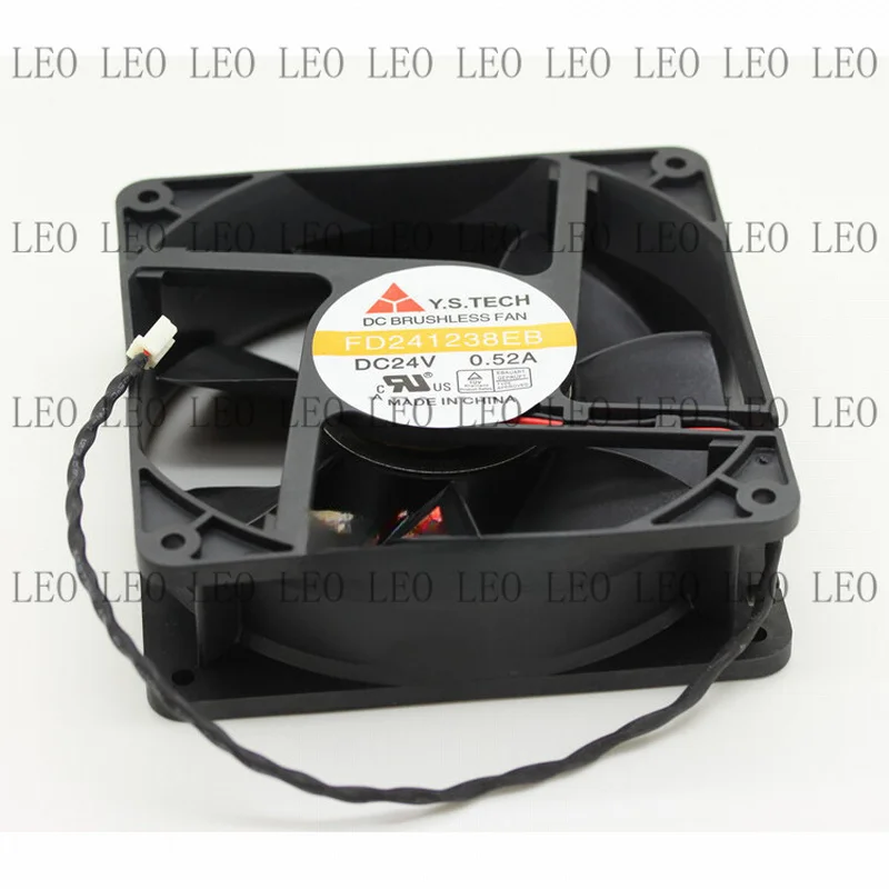 MY 1pcs  For Y.S.TECH FD241238EB 24V 0.52A 12038 12cm double ball cooling fan 2pin