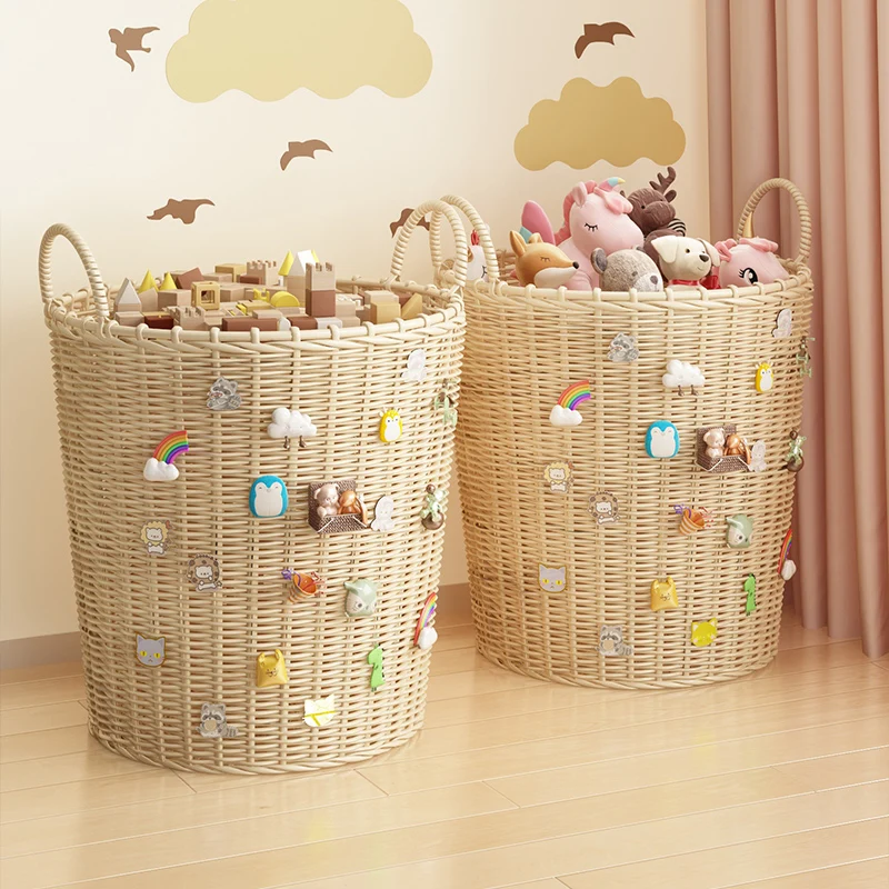 

Children's toy storage basket large capacity baby plush toy box snacks doll building block