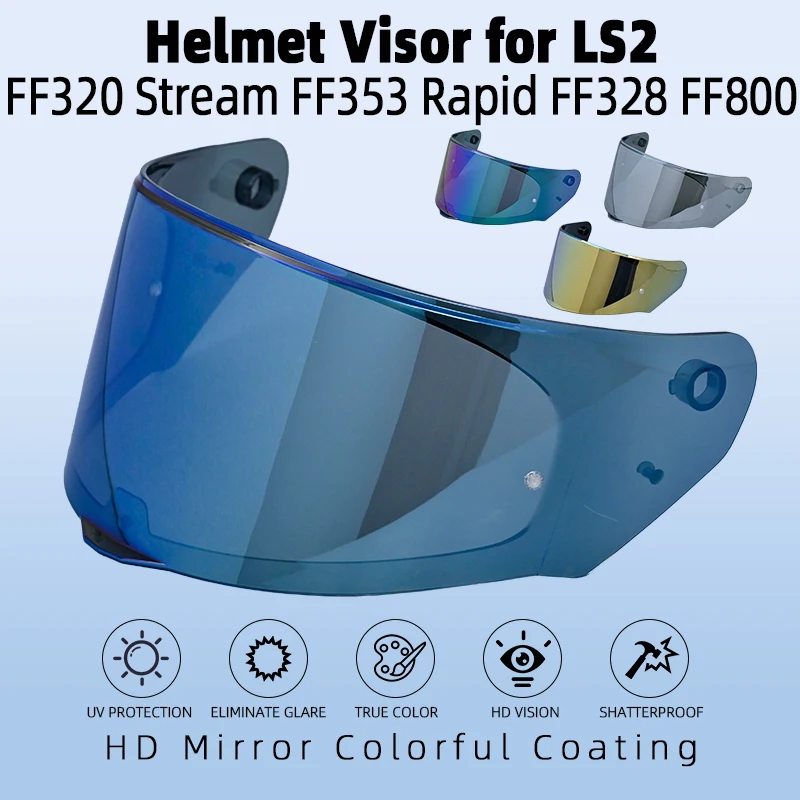 

Casco for LS2 FF320 FF353 FF328 FF800 Helmet Visor Capacete De Moto Full Face Helmet Motorcycle Accessories Shield Lens