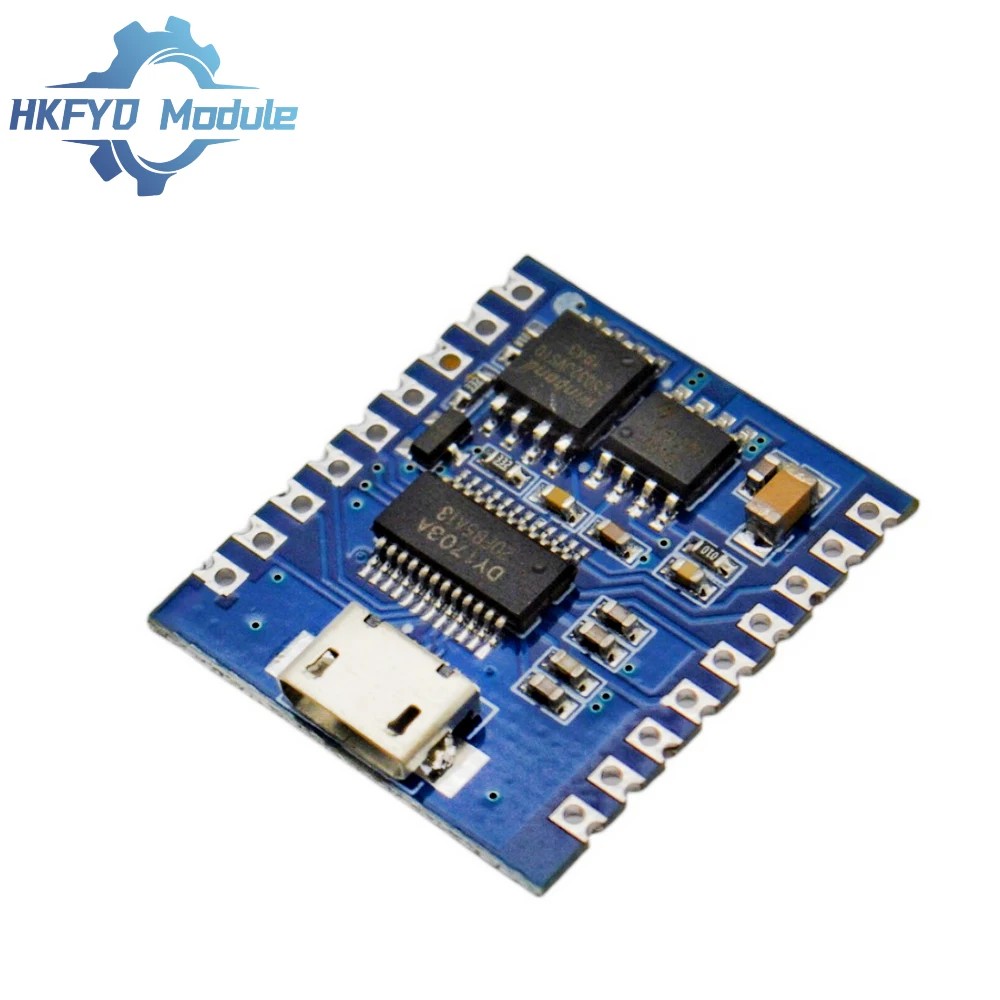 Moduł odtwarzacza MP3 1-10 szt. Moduł głosowy 4MB Odtwarzanie głosu Trigger IO Sterowanie portem szeregowym Pobieranie USB Flash DY-SV17F