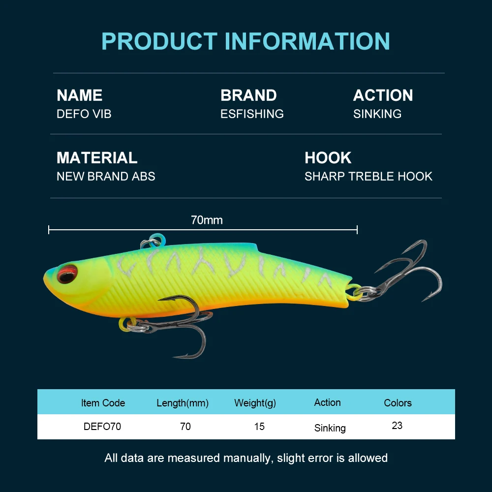 KESFISHING DEFO VIB – Señuelo vibratorio para hielo 7-9cm - imagen 2