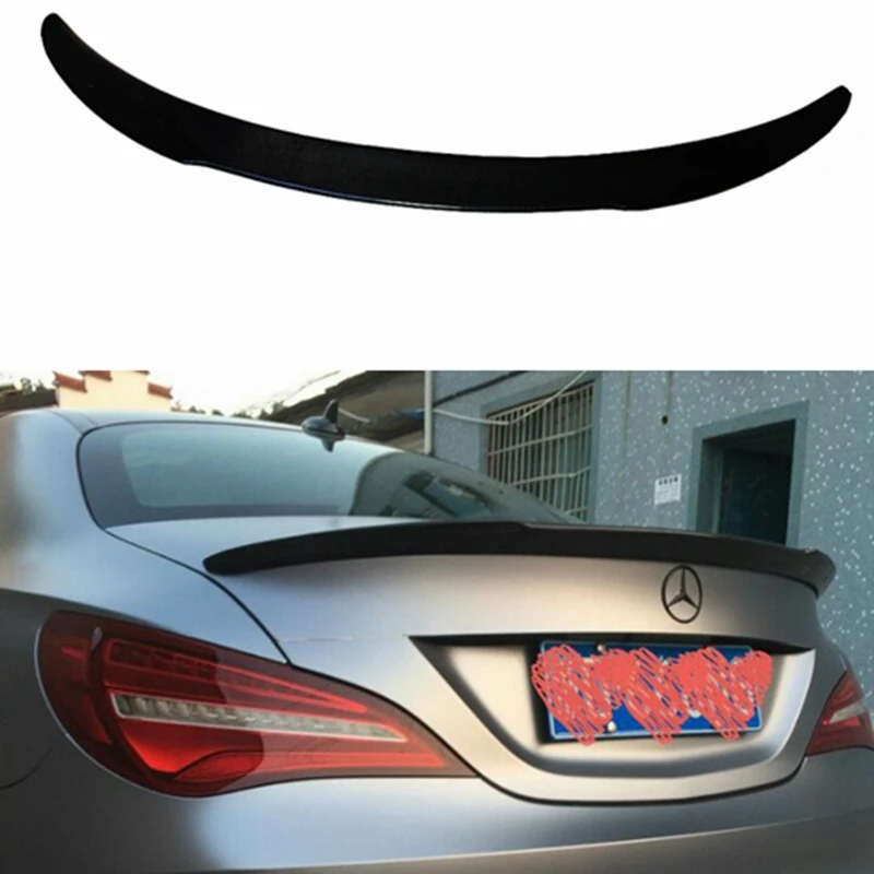 For Mercedes Cla W117 Carbon Rear Spoiler Fd Style Cla Class C117 Cla45 Amg Cla200 Cla250 Carbon Fiber Rear Spoiler Wing 2013-up