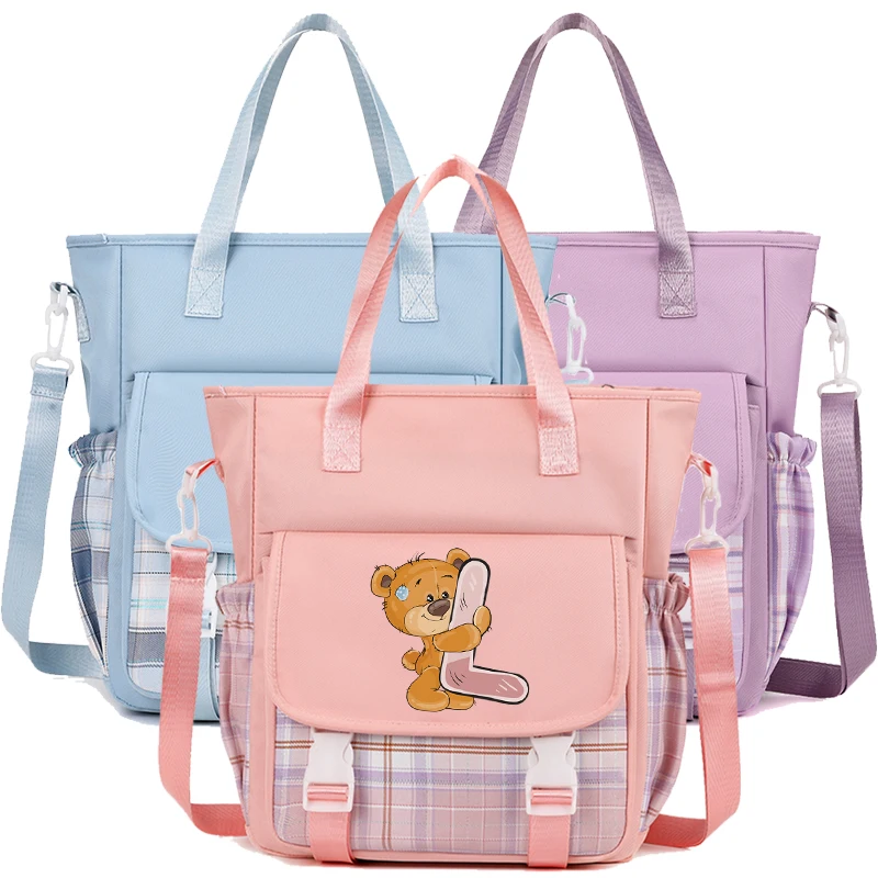 

Bear Shoulder Bag Commuterbag Carrying Bag for Teen Student Girl Boy Back To School Bag Women Ladies Handbag Travel Bag Tote Bag