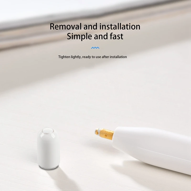 ฝาแม่เหล็กสำหรับ Apple Pencil ฝาครอบป้องกันแม่เหล็กสำหรับ iPad Pro Pencil-สีขาว1ชิ้น