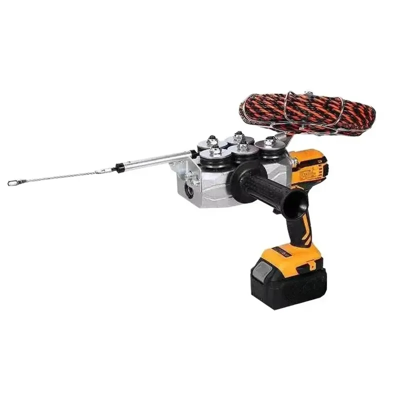 Power Pipe Threader Portable Threading Machine Electric Stringing Machine Wire Drawing Machine Wire Pulling Tools Lead Wire
