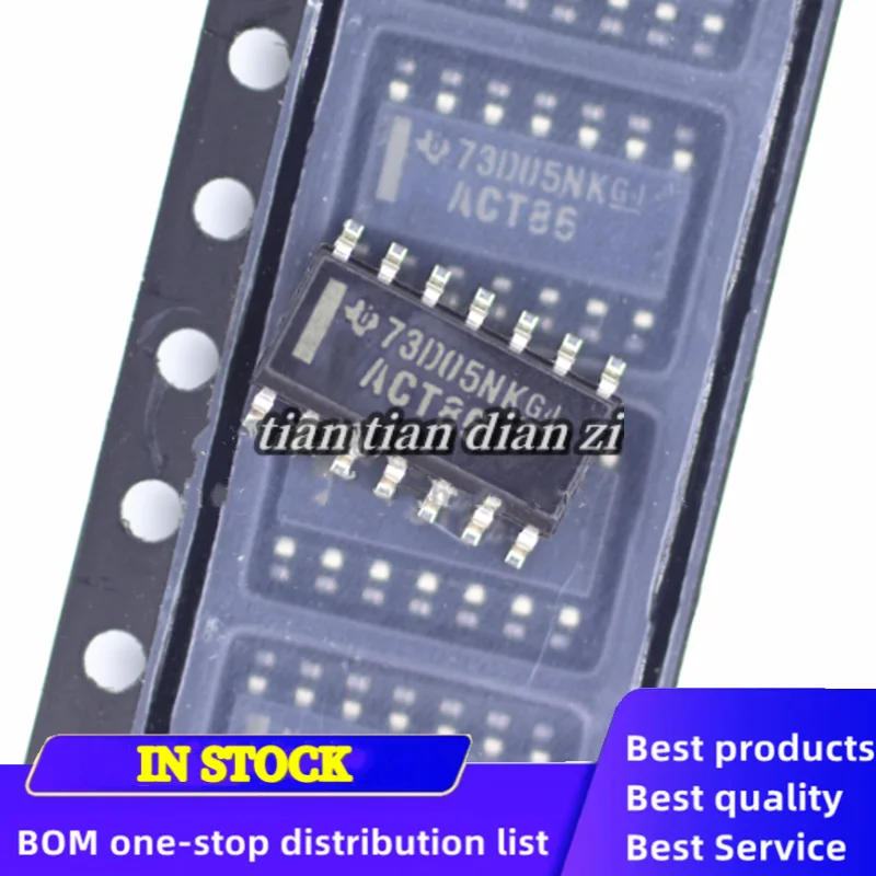 

10pcs ACT86 SN74ACT86DR Four-way Input XOR Gate Patch SOP-14 ic chips in stock